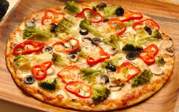 зелень, вкусно, пицца, пища, сытно, еди