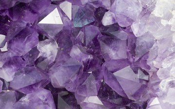 камни, фиолетовый, кристаллы, аметист