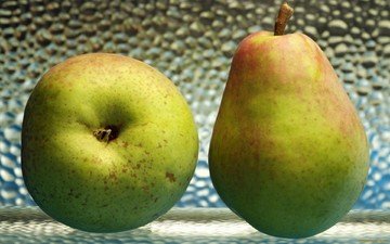 фрукты, груши, pears, две груши