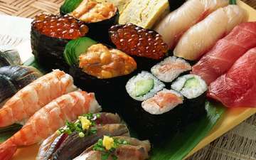 кухня, суши, роллы, японская