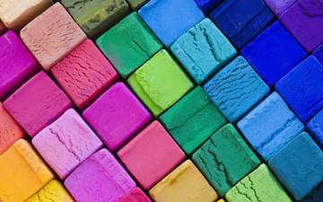текстура, фон, разноцветный, кубики, мозаика, окрас, яркий, мелки