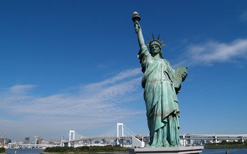 сша, нью-йорк, статуя свободы
