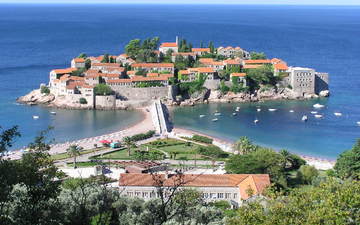 остров, черногория, святой стефан