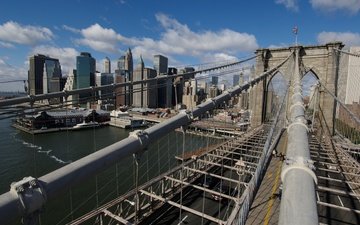 мост, нью-йорк, бруклинский мост, new-york, -brooklyn-bridge