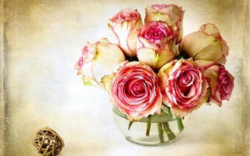 цветок, розы, ваза, cvety, rozy, koroleva, цветы.