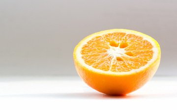 фрукты, апельсин, половина, цитрусы