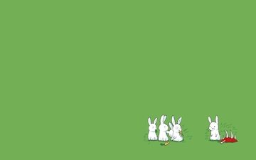 юмор, кролик, белые, кролики, удивление, морковь, мясоед