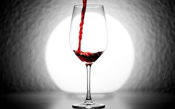 фон, бокал, вино, красное
