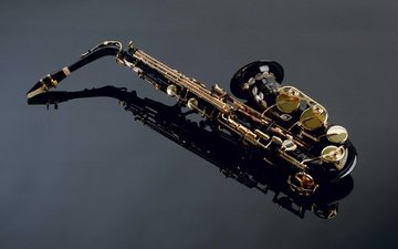 muzykalnyj, instrument, saksofon
