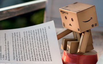 робот, книга, данбо, korobochka, knizhka, картонный человечек