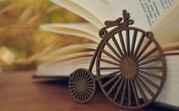 фон, колесо, книга, велосипед, страницы, книжка