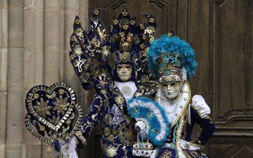 венеция, костюмы, маски, карнавал, карнавальные, carnevale ди венеция обои