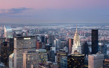 небоскребы, мегаполис, сша, нью-йорк