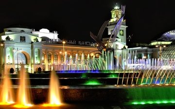 москва, фонтан, похищение европы, киевский вокзал