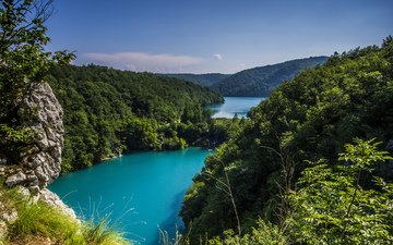 деревья, природа, зелень, пейзаж, хорватия, пещеры, republika hrvatska, plitvička jezera, плитвицкие озёра, национальный парк