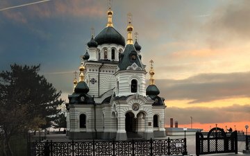 храм, россия, архитектура, крым, православие, воскресенская церковь, форос. россия, форос
