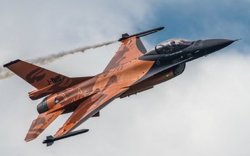самолет, оружие, f-16am fighting falcon