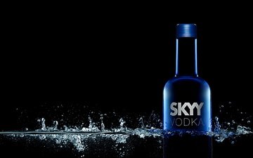 фон, бутылка, реклама, алкоголь, водка, skyy vodka