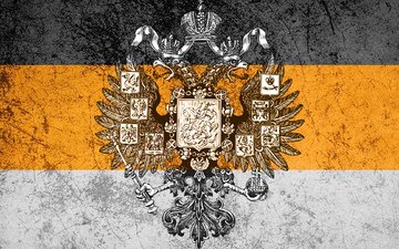 герб, россия, имперский флаг