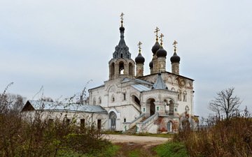 осень, россия, церковь воскресения христова
