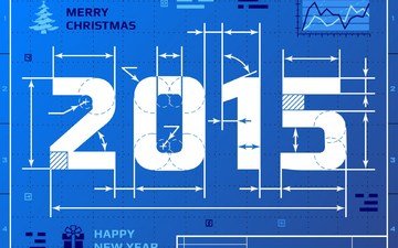 чертеж, с новым годом, 2015 год, счастливого рождества