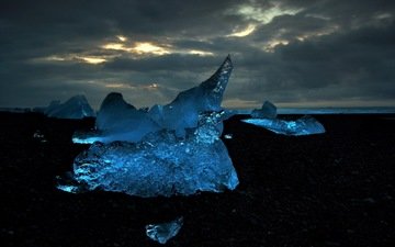 вода, природа, лёд, льдина