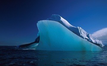 лёд, айсберг, океан