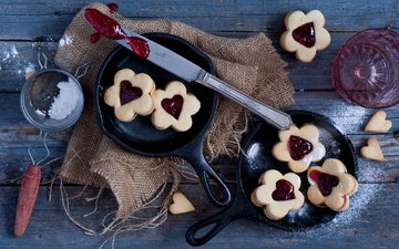 джем, печенье, выпечка, anna verdina, valentine cookies