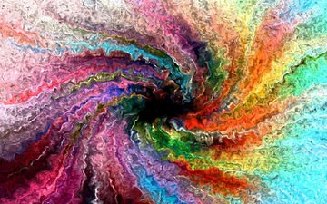 полосы, абстракция, линии, разноцветные, цвет, галлюцинации, psychedelic art