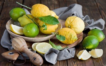 фрукты, лайм, тарелка, лимоны, цитрусы, anna verdina