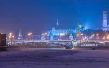 moskau, der kreml, russland, yuri degtyarev, große moskworezkij brücke