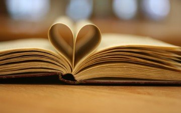 сердце, любовь, книга, страницы