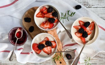 клубника, джем, ягоды, ежевика, anna verdina, йогурт