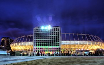 стадион, центр, вход, киев, нск олимпийский, центральный вход, олимпийский
