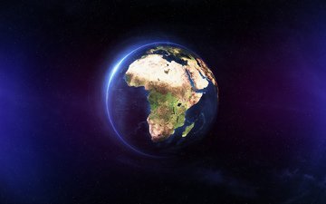 земля, африка, океан, планета земля