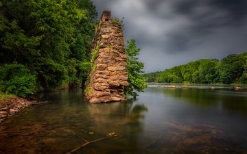 река, лес, река таллапуза, tallapoosa river, horseshoe bend national military park, дадевилл, алабама