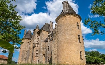 замок, франция, юг-пиренеи, монталь, chateau de montal