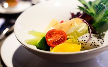фрукты, овощи, помидоры, салат, огурцы, питайя, базилик