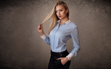 девушка, блондинка, взгляд, модель, лицо, дмитрий шульгин, karina tikhonovskaya, карина тихоновская