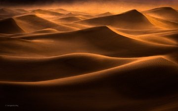 песок, пустыня, ветер, дюны, пески, барханы