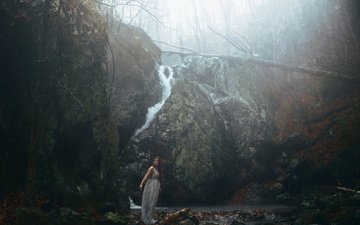 камни, девушка, дождь, decay, aleah michele, black woods, and cold winds