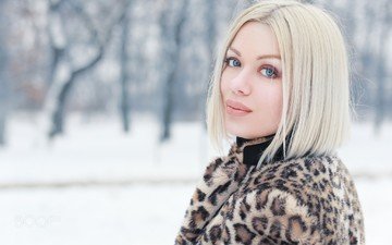 девушка, блондинка, взгляд, модель, волосы, фотограф, olena zaskochenko