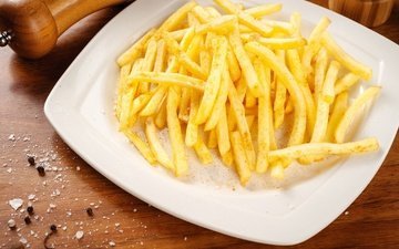 картошка, специи, картофель-фри, фаст-фуд