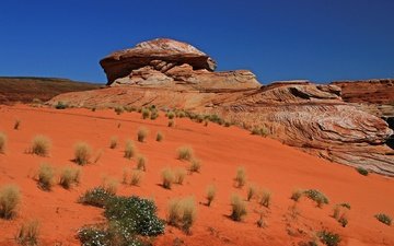скалы, песок, пустыня, сша, аризона, northern arizona, red rock