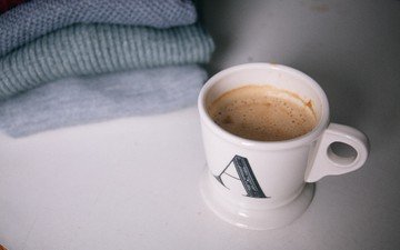кофе, чашка, пенка