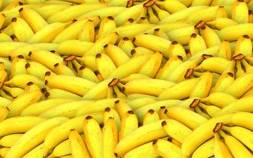 фрукты, желтые, банан, бананы