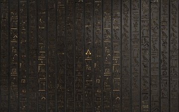 текстура, фон, стена, иероглифы, знаки, символы, египет