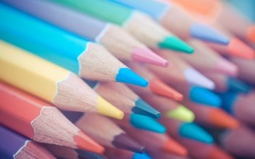 фон, разноцветные, цвет, карандаш, цветные карандаши