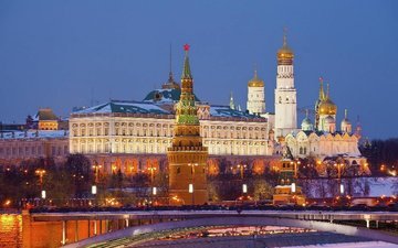 москва, кремль, города, россия, kremlin
