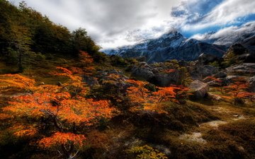 горы, скалы, природа, осень, аргентина, анды